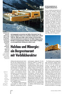 Holzbau und Minergie: ein Bergrestaurant mit Vorbildcharakter