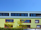Vue de la façade montante