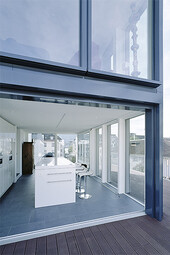 Terrace and kitchen