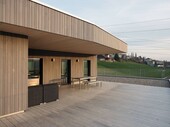 Inviting: the top floor and roof terrace of the new building