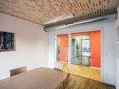 Feature: Lignum ceiling elements with acoustic holes