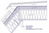 Detail Wand-Deckenstoss