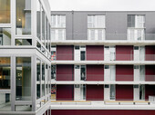 Les appartements du développement MIN MAX sont accessibles par des arcades