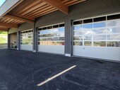 Das Vordach der neuen Garage ist stolze 5 Meter breit