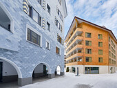 Die Apartmenthäuser stehen am neuen Andermatter Dorfplatz