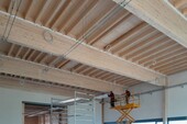 Construction of the hall ceiling