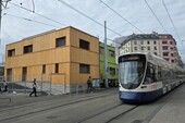 Vue de cet agrandissement depuis le nord