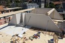 Aufrichten des Dachgeschosses