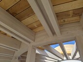 Balken aus Buchenholz