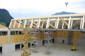 Assembly of lattice girders