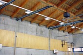 View of exposed rafter position