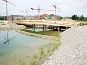 Accès au parc du pont